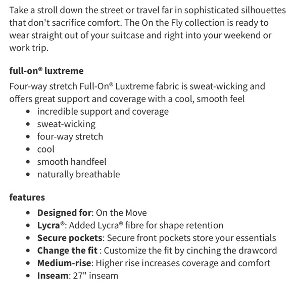 Lululemon Black On The Fly 7/8 Cropped Drawstring Elastic Waist Pockets Pants 6 - Picture 7 of 14